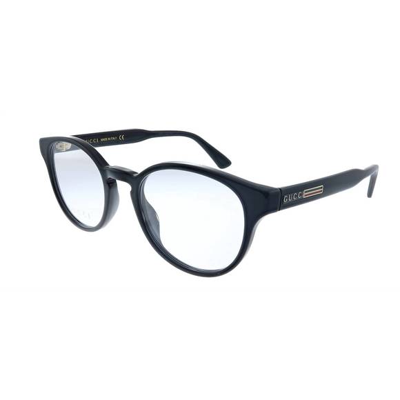 NEW GUCCI round acetate eyeglasses in black - Picture 1 of 3